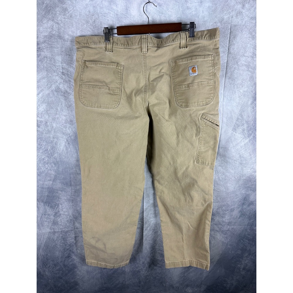 Carhartt Mens Relaxed Fit Canvas Work Pants Tan Carpenter 102291-253 44x30